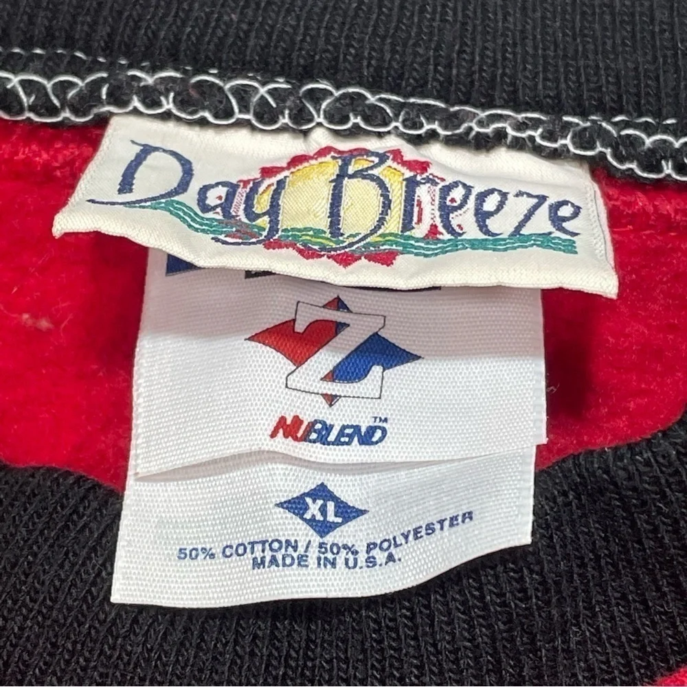 Vintage Day Breeze Sweatshirt Womens XL Red Kittens Christmas Pullover - Picture 3 of 11